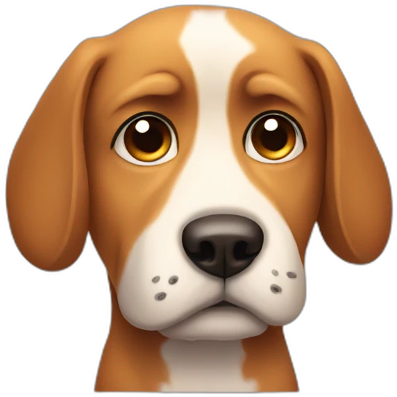 sad dog emoji