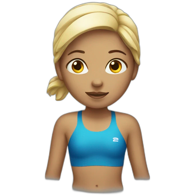 swimming girl  emoji