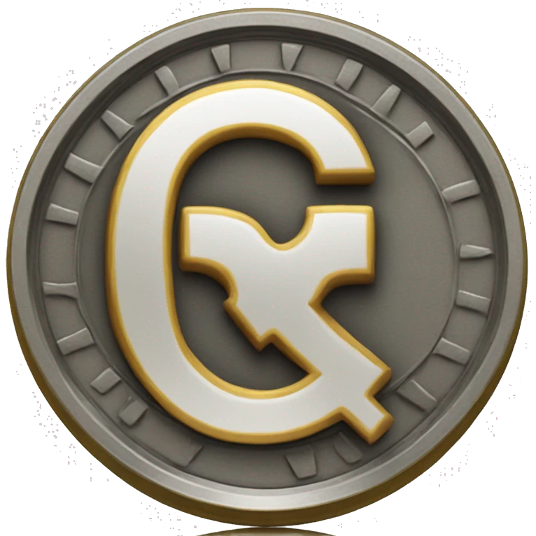 coin with letter "Q" emoji