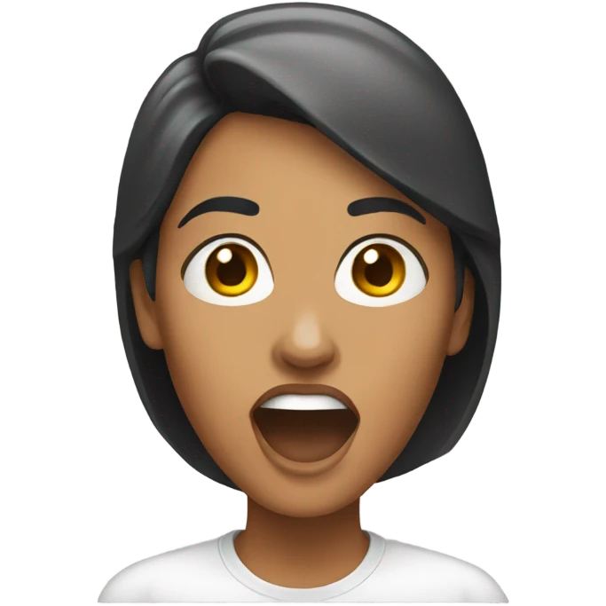 Woman shout  emoji
