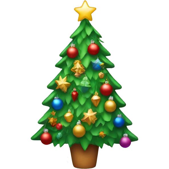 decorated christmas tree emoji