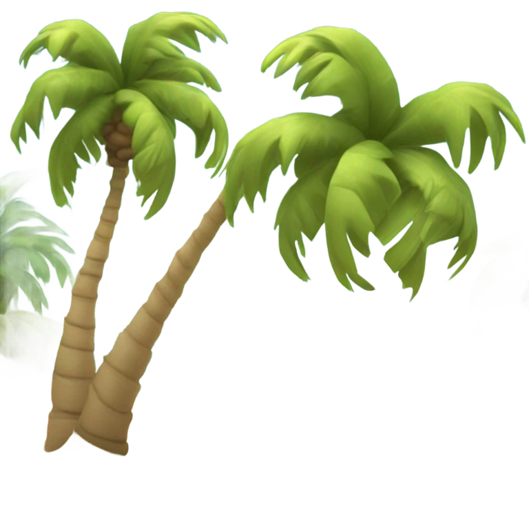 Beach with palm trees emoji