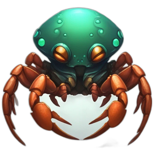 alien crab creature scifi roguelike rpg style inspired by slay thee spire emoji