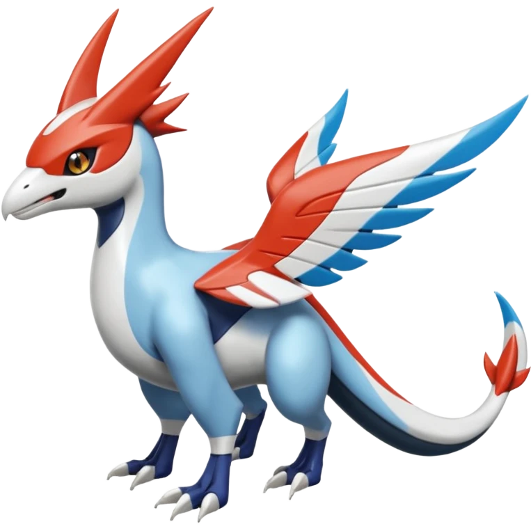 Meloetta-Latias-Nargacuga-Latios-Wargreymon-Protogen-Pokémon-Digimon-Fakémon-fusion-hybrid-creature emoji