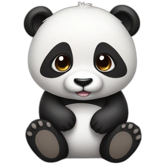 Cute panda emoji