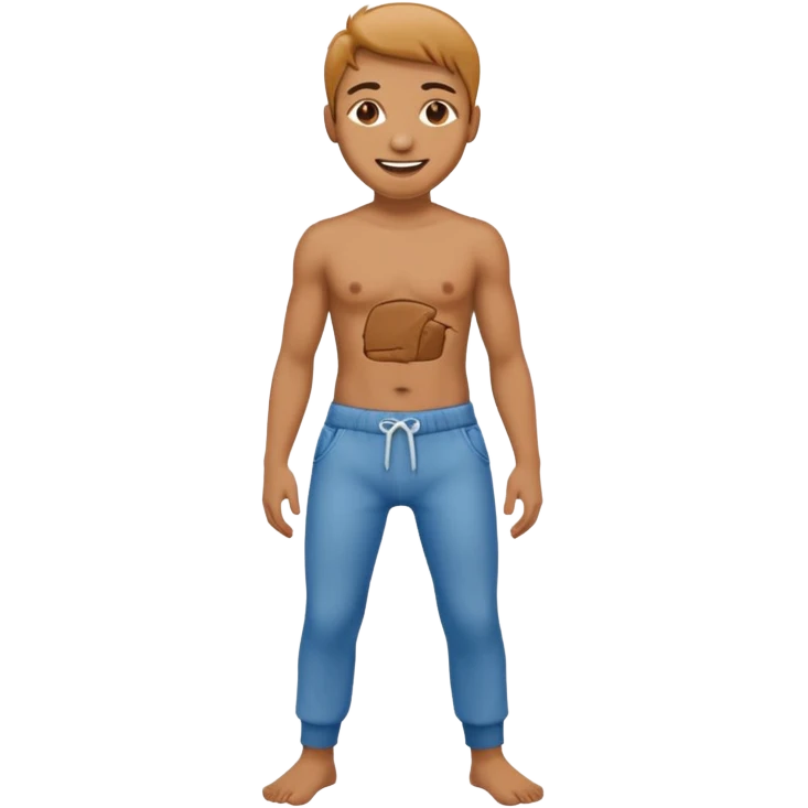 Stripping off the pants emoji