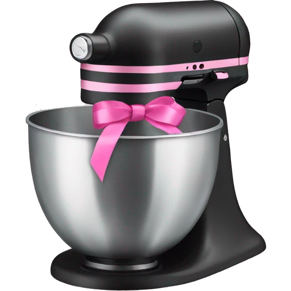  mixer with pink ribbon emoji