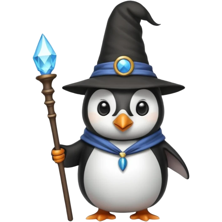 penguin wizard emoji