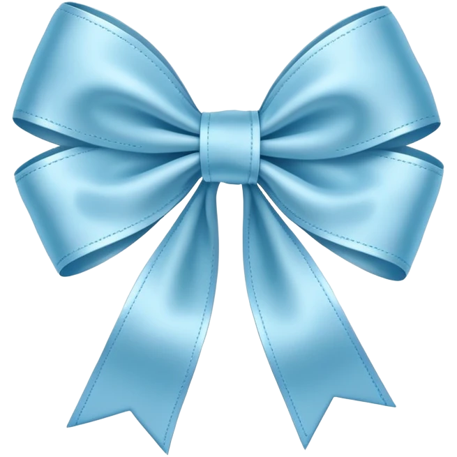Light blue bow emoji