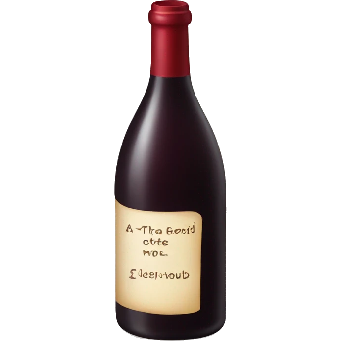 a bottle of red wine emoji
