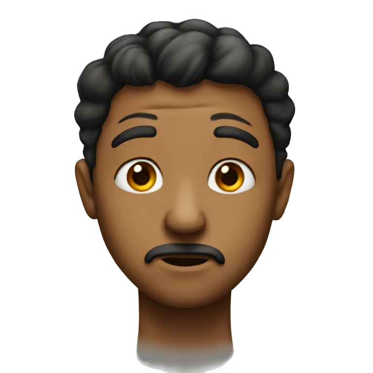 Guilty face emoji