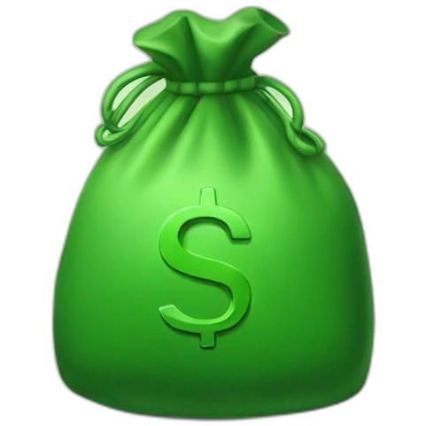 green moneybag emoji