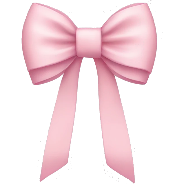 Light pink bow emoji
