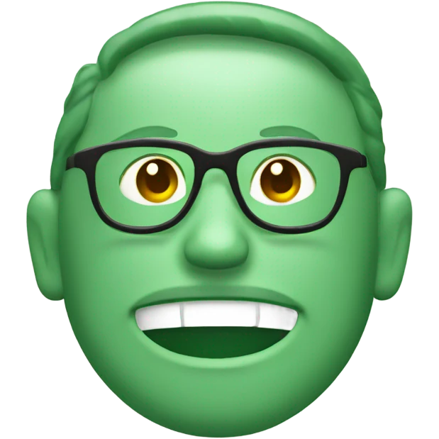 Green ID card emoji