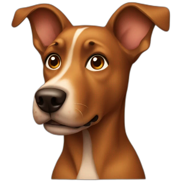 Brown dog emoji