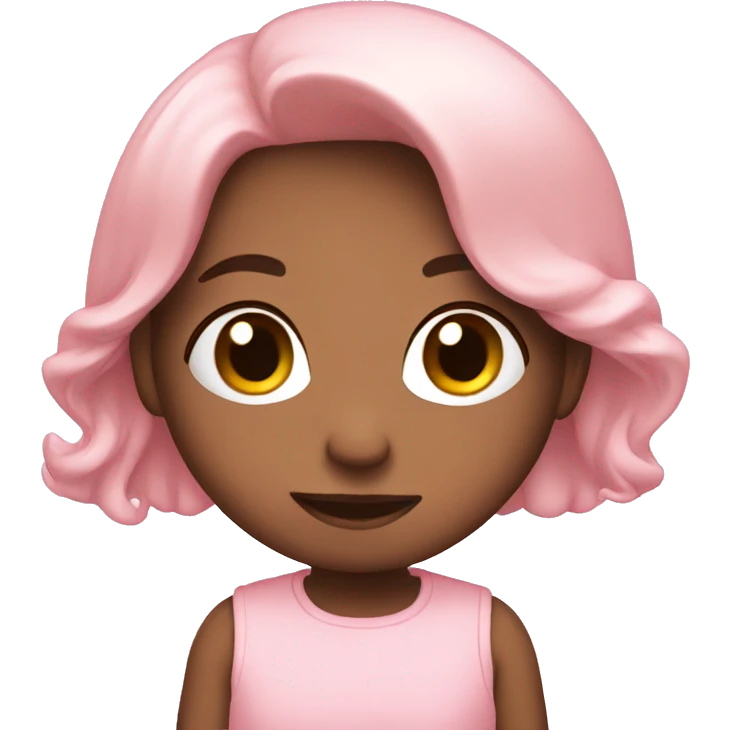 Light pink cute emoji