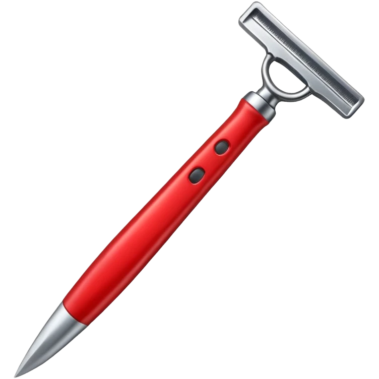 red razor emoji