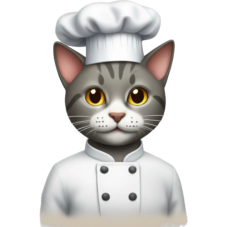 Cat as a chef emoji