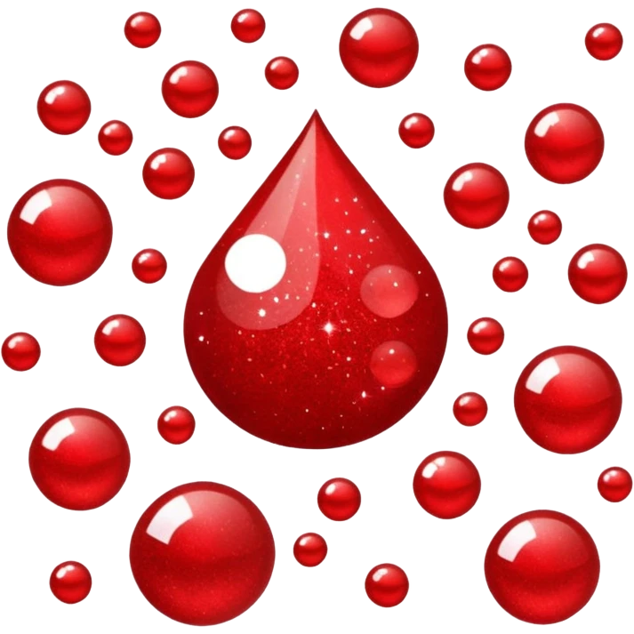 red glitter setor emoji