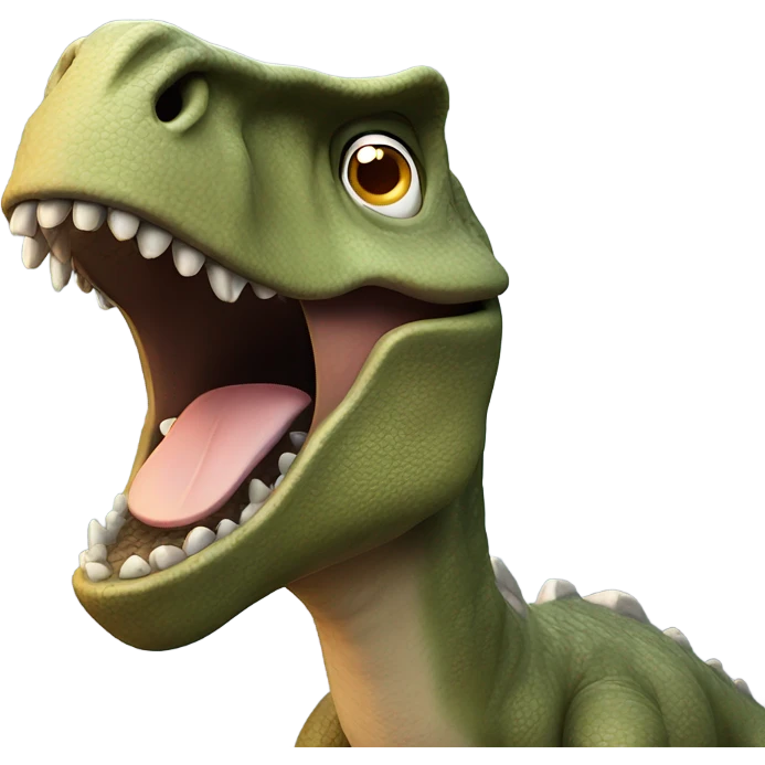 Dinosaur sneezing emoji