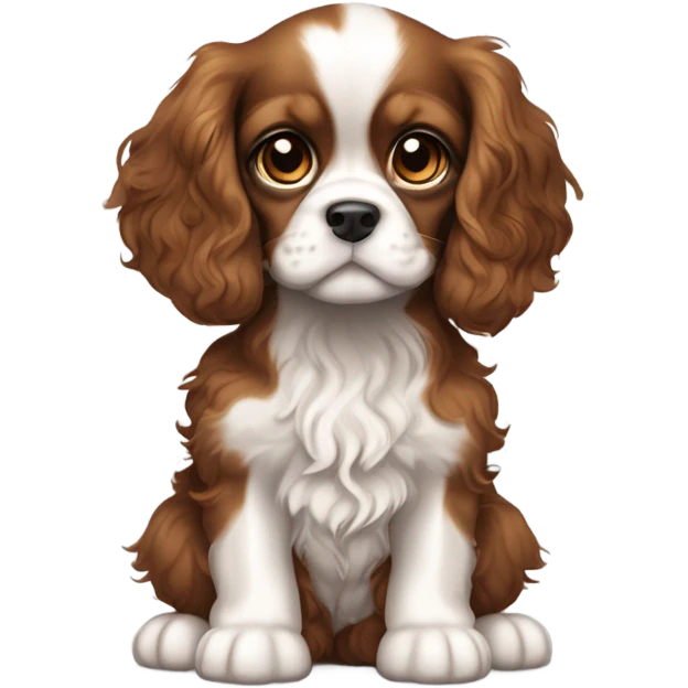 King cavalier spaniel puppy emoji