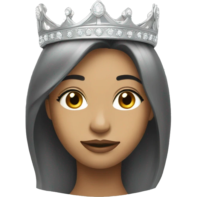 make her crown silver emoji