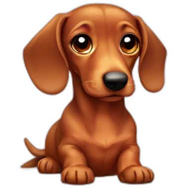 Dachsund cute emoji