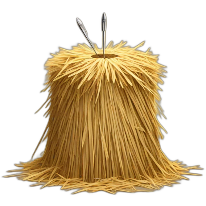needle in a haystack emoji