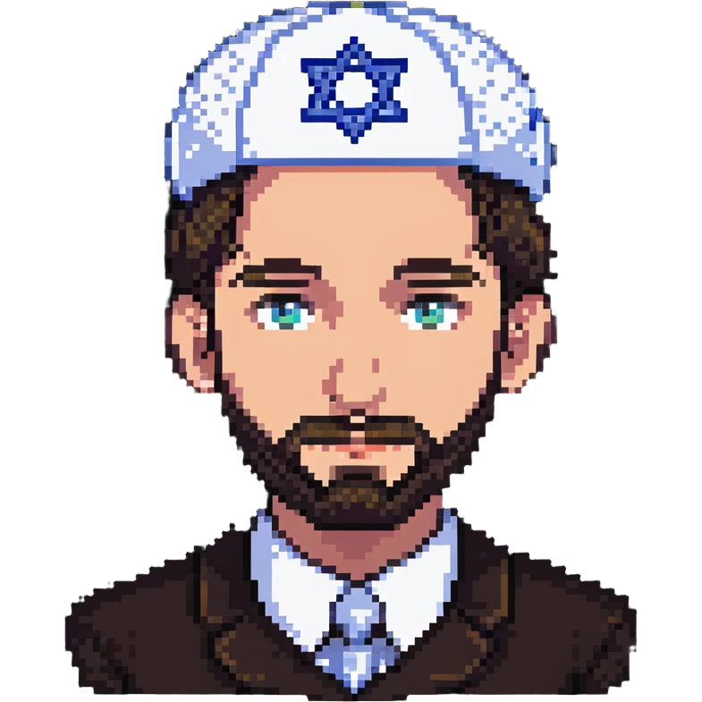 Jewish man wearing a kippah emoji