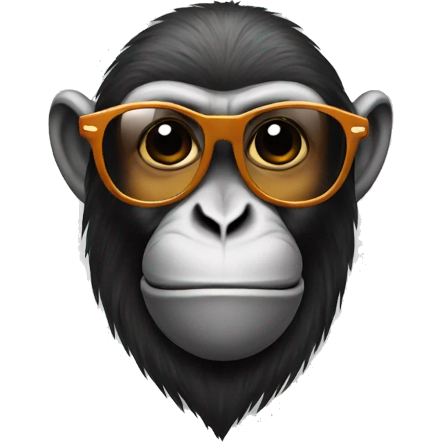Monkey with sunglasses  emoji