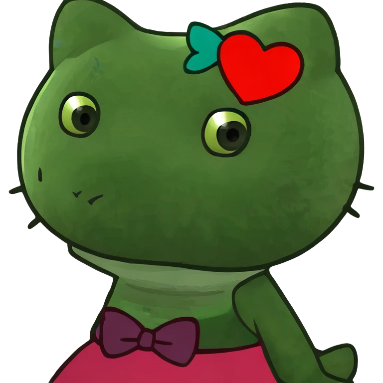 Hello kitty with heart eyes  emoji
