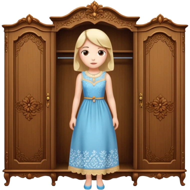 the lady who was turned into a wardrobe by magic, a character from the fairy tale Beauty and the Beast emoji