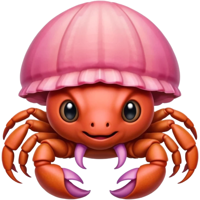 Girly hermit crab emoji