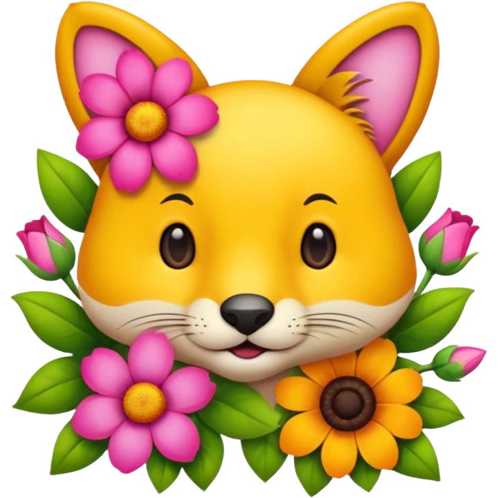 аnimals and flowers emoji