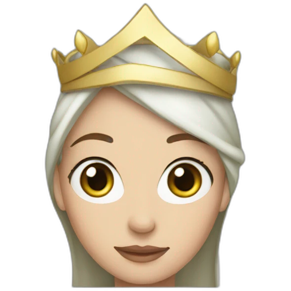 a white princess with a hijab emoji