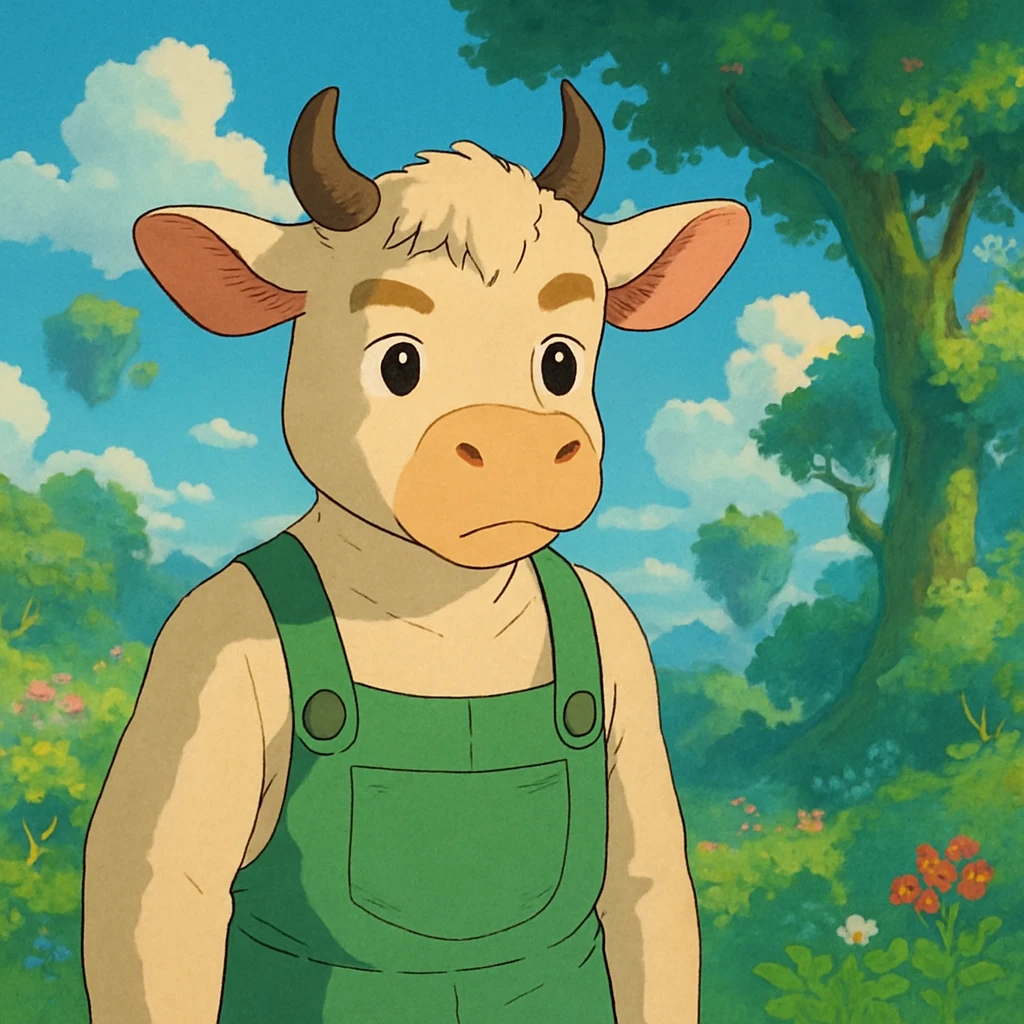 fdfdfd depicted in a magical Ghibli world emoji