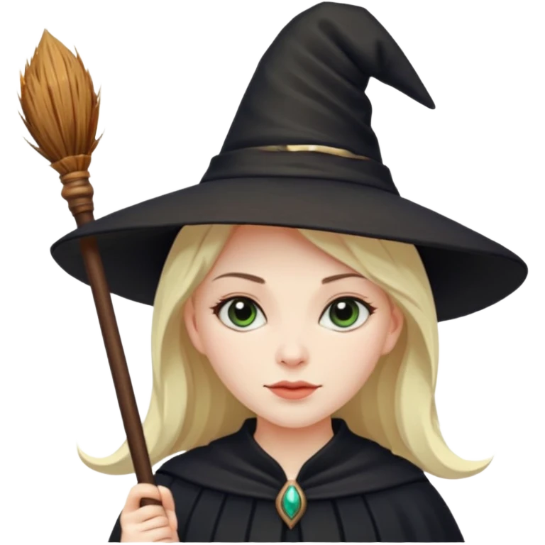 witch on a broom emoji