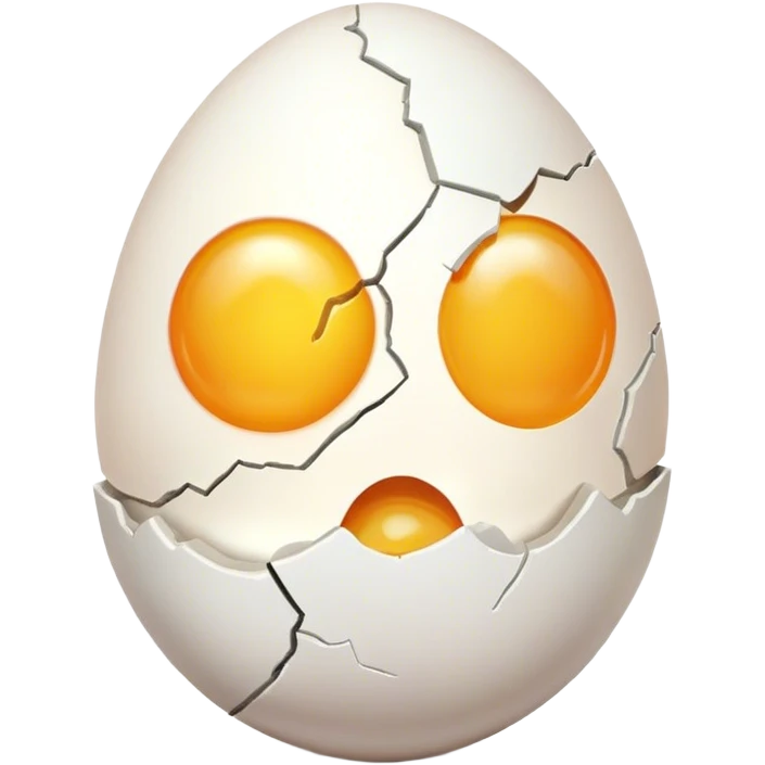 Cracked egg emoji