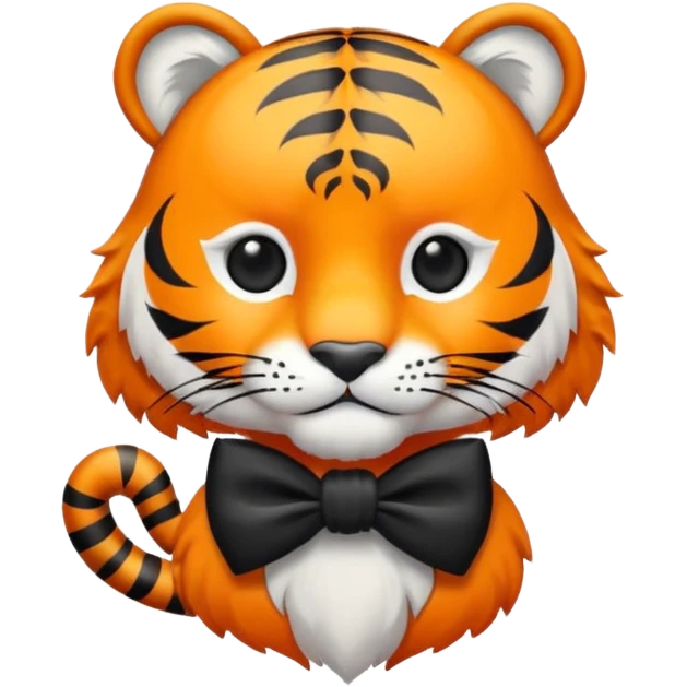 einen Tiger mit Schleife emoji