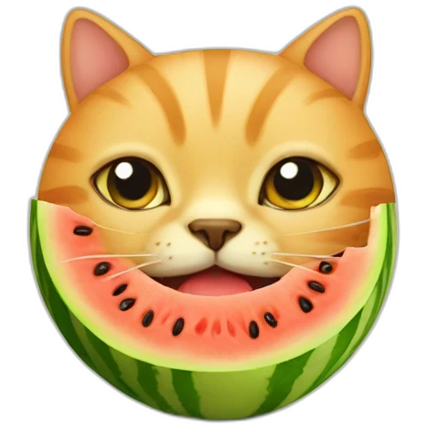 cat-melon emoji