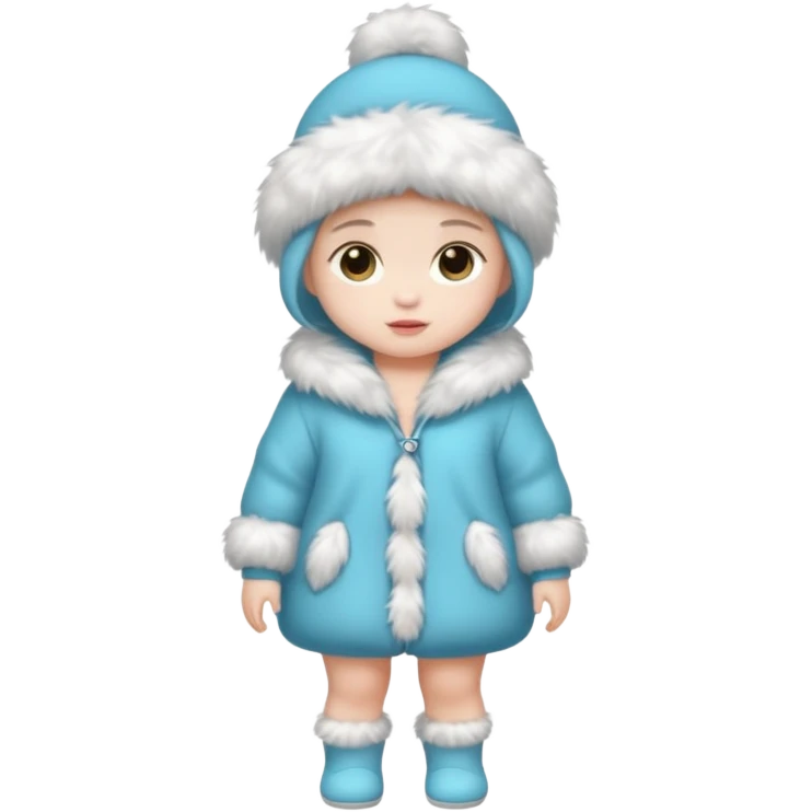 a full body of baby girl wearing fur clothing



















 emoji