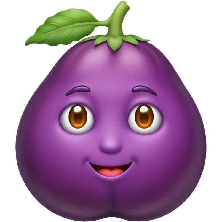 Eggplant stuck in a peach  emoji