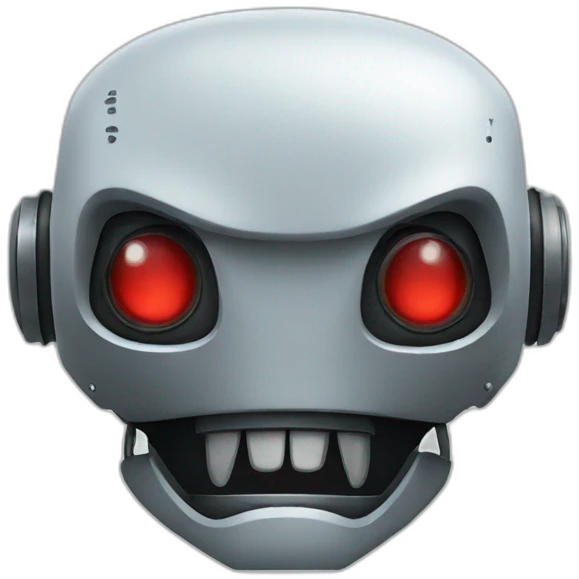 an evil robot emoji