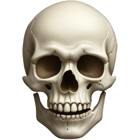 realistic skull emoji