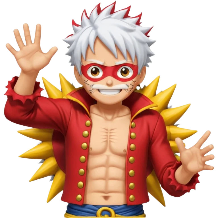 Luffy in gear 5 emoji