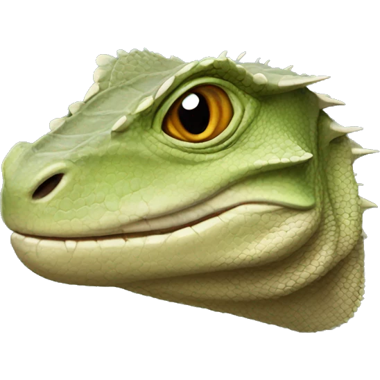 Tuatara Lizard Head emoji