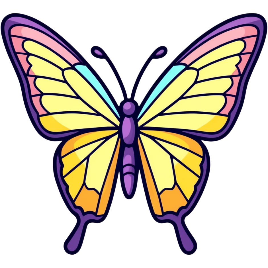 Prism Sparkle Butterfly  emoji