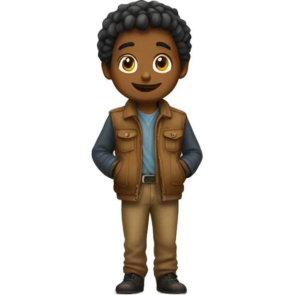 Pini and cute emoji