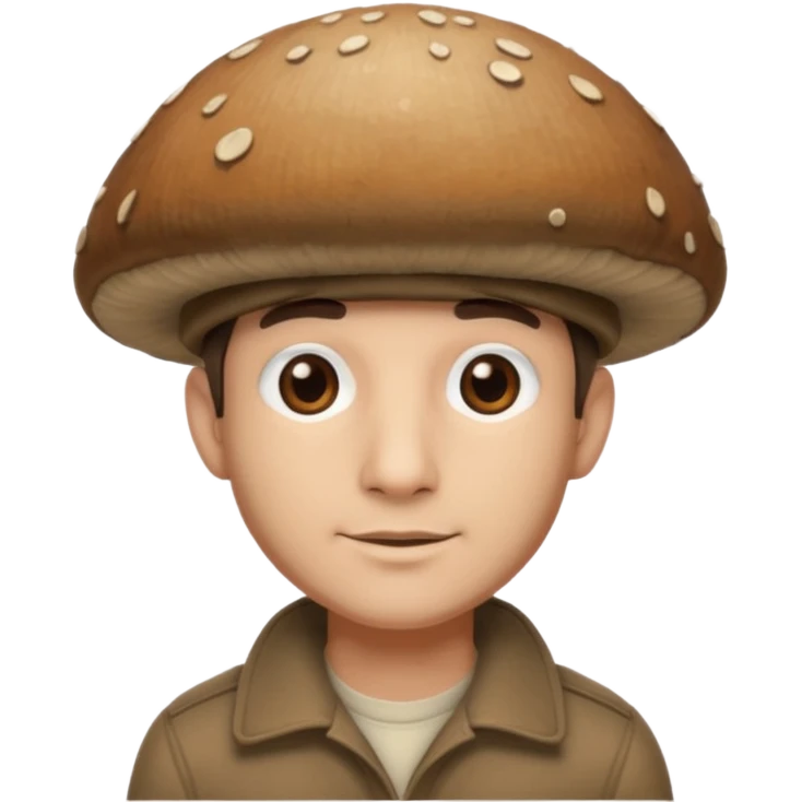 mushroom capped man
 emoji
