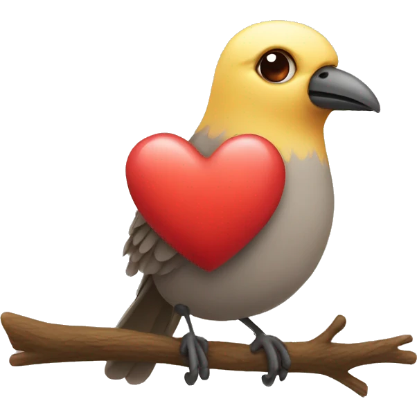Bird with a heart  emoji